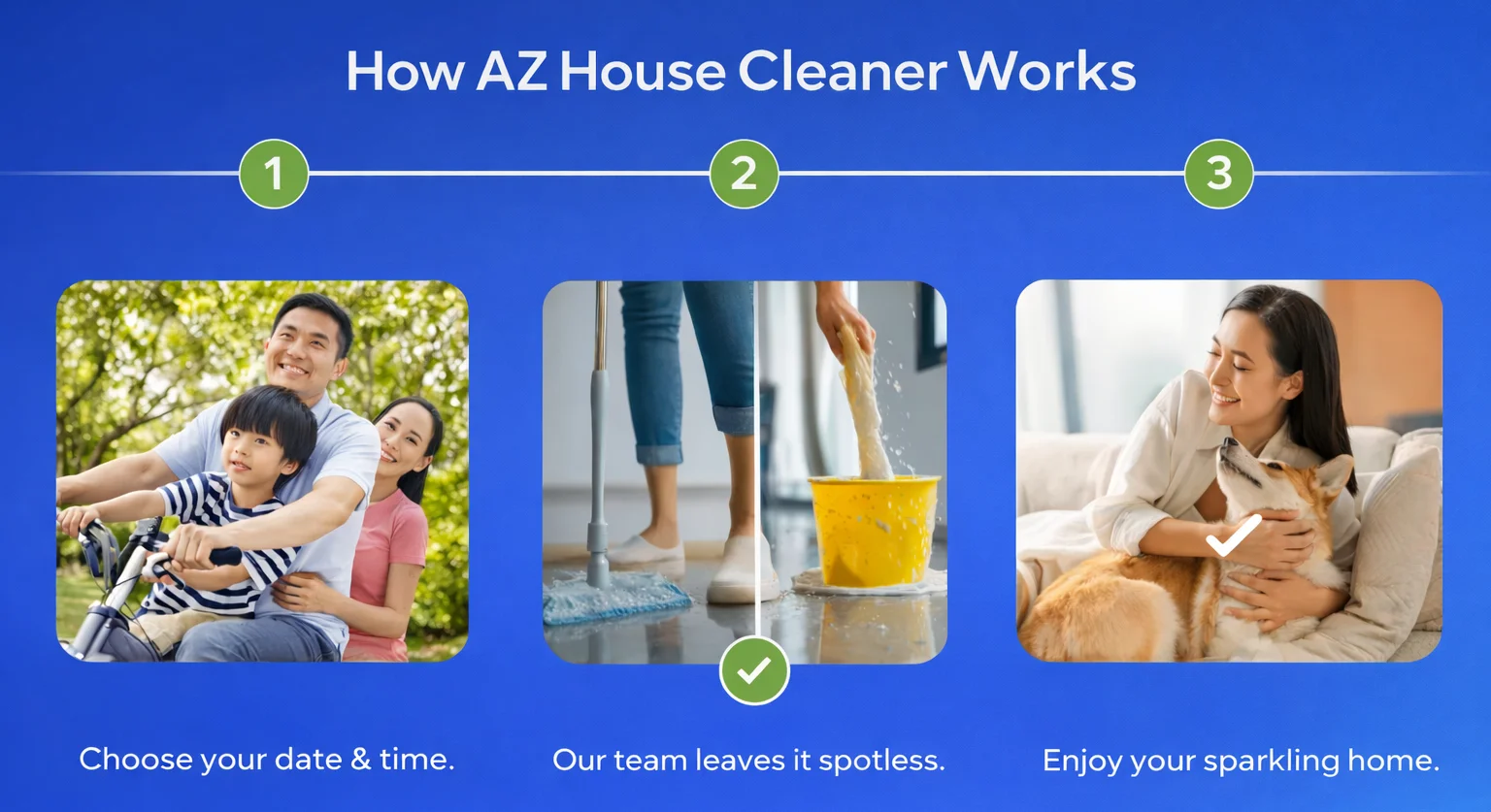 Luxury home cleaning services showing professional cleaners delivering detailed, premium results