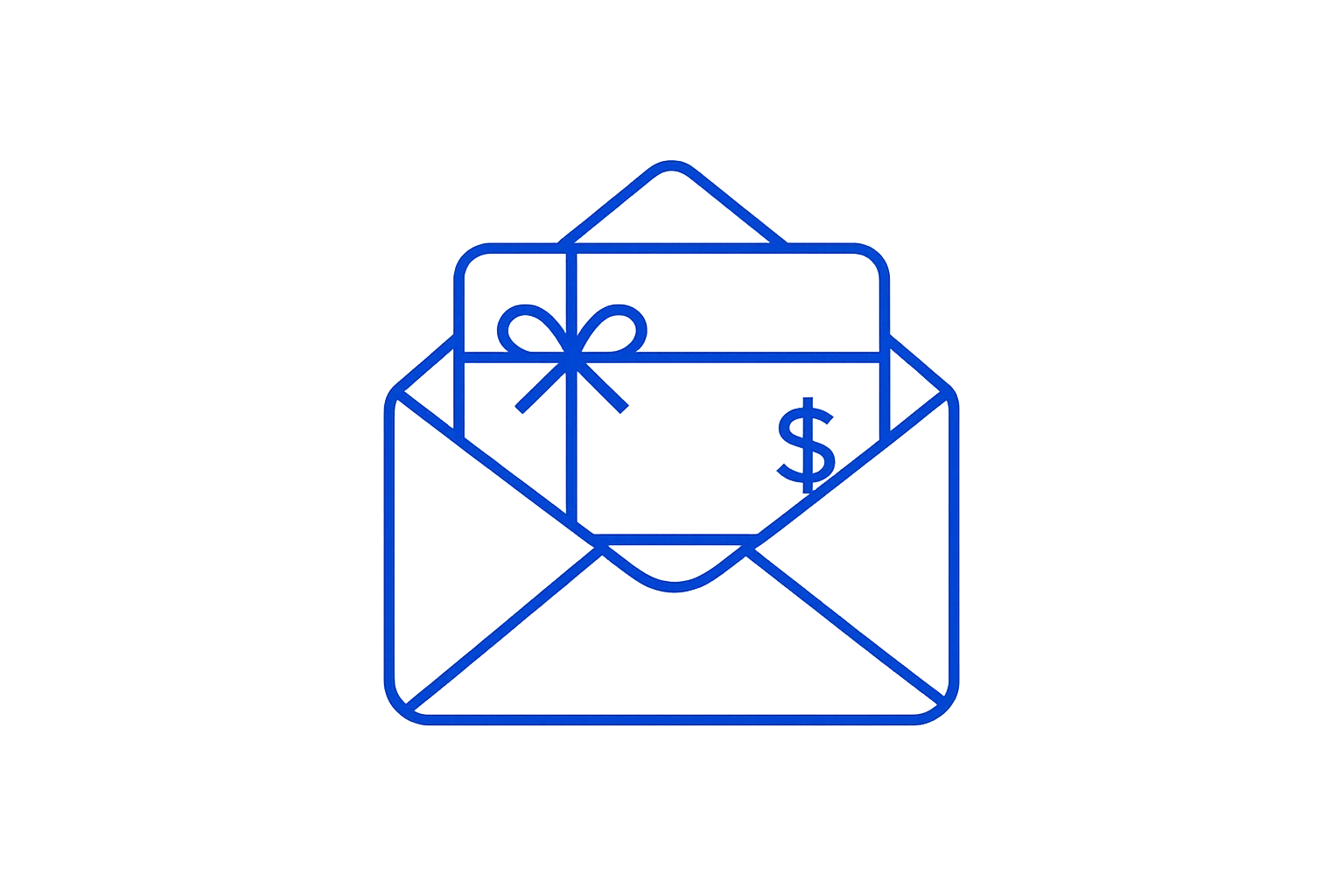 gift card in an envelope