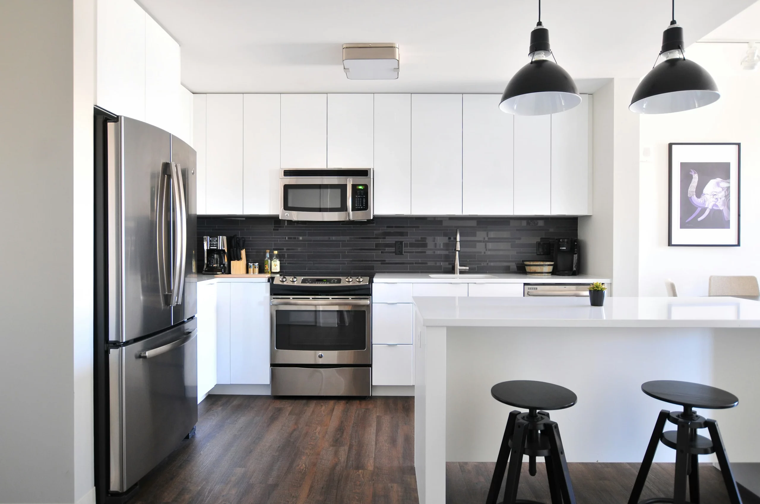 Modern kitchen cleaning