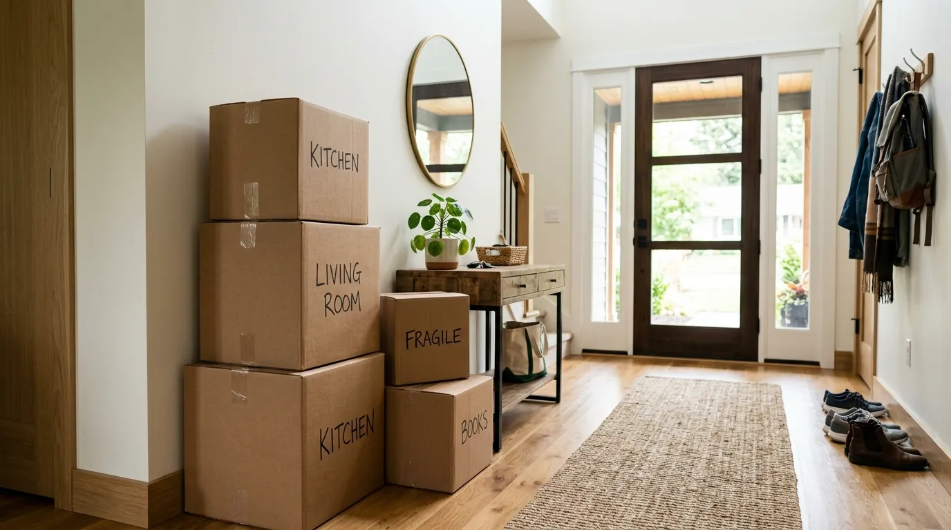 photo-sunlit-entryway-with-moving-boxes-when-choosing-move-out-cleaning-vs-deep-cleaning