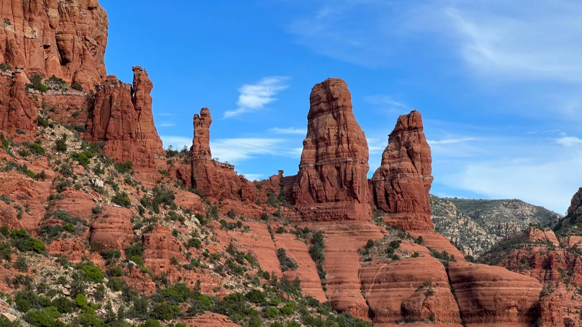 Red rock formations in Sedona, Arizona