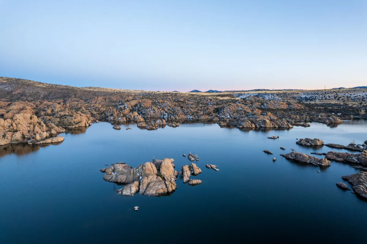 Watson Lake and granite boulders near Prescott, Arizona