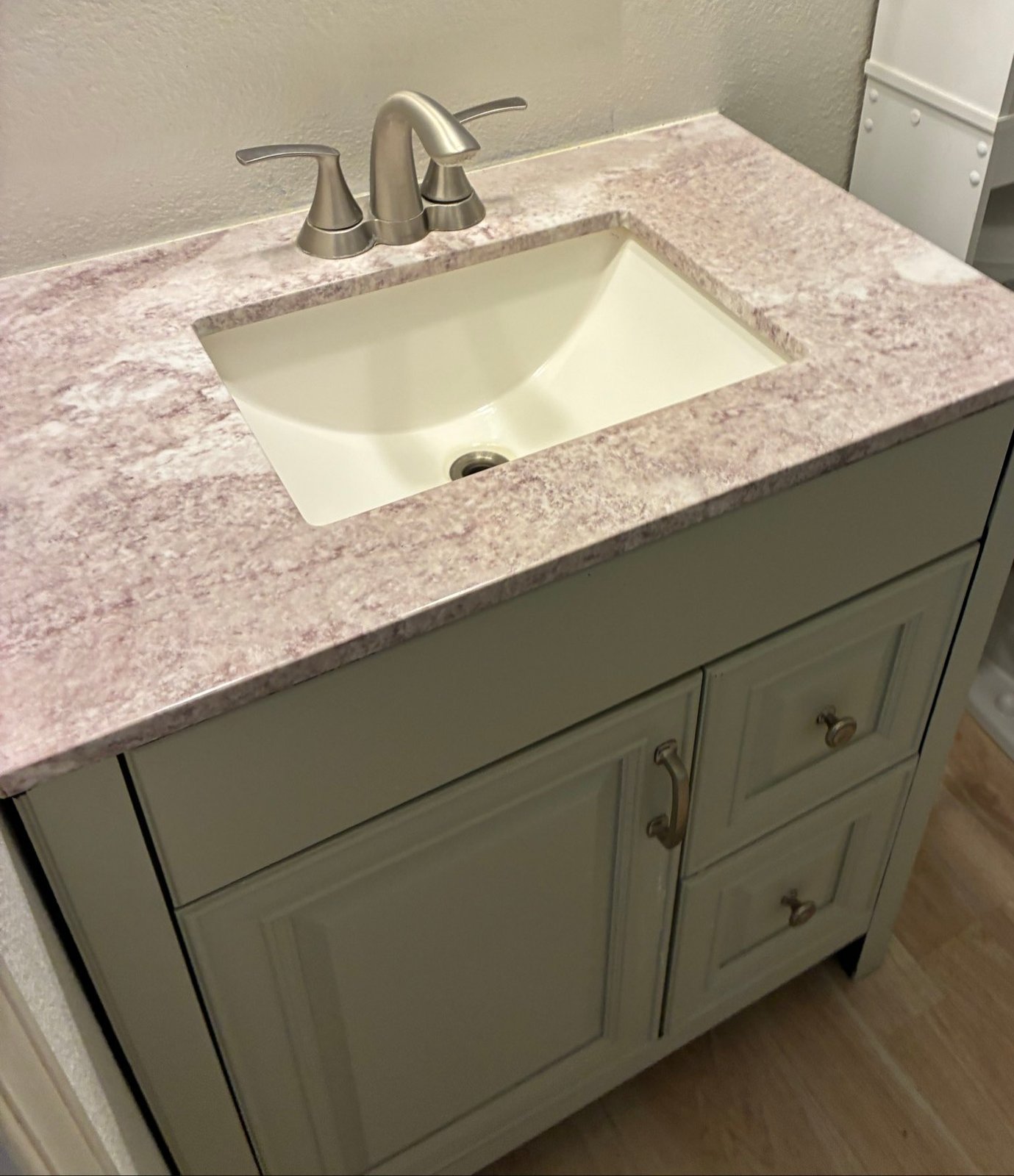 Clean bathroom vanity and sink after a cleaning in Cottonwood, AZ