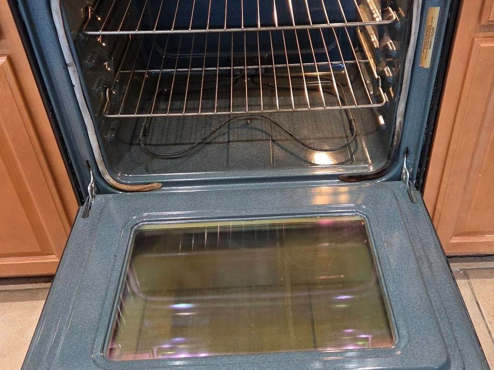 Same oven with racks back in and a clean interior after cleaning in Anthem, AZ